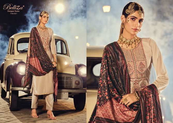 Belliza Karigari Exclusive Wear Wholesale Dress Material Collection